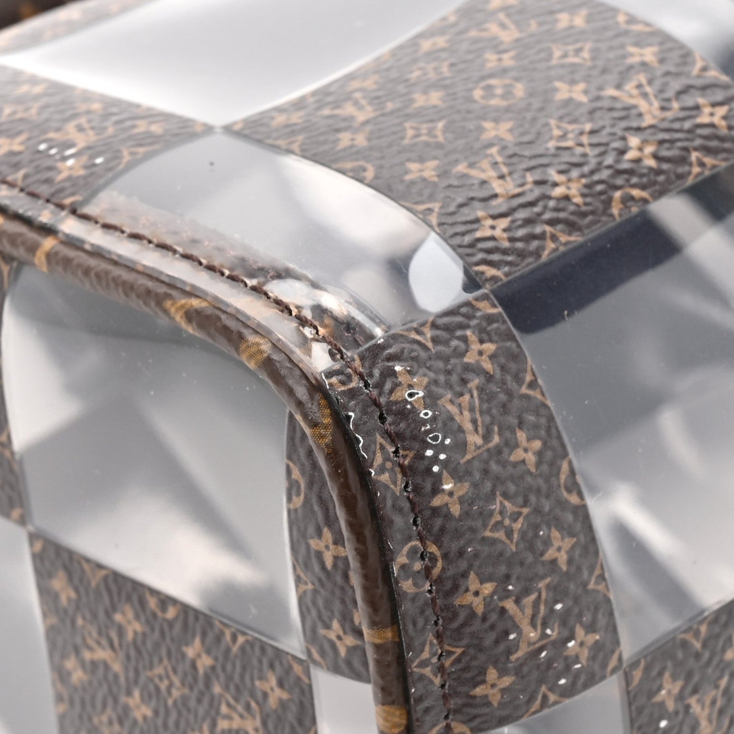 PVC Monogram Chess Keepall Bandouliere 25