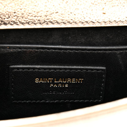 Metallic Calfskin Small Classic Monogram Kate Satchel Platine