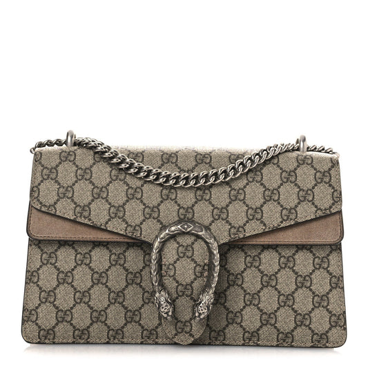 GG Supreme Monogram Small Dionysus Shoulder Bag Taupe