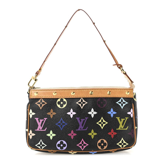 Monogram Multicolor Pochette Accessories Black
