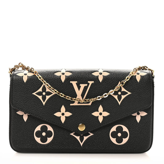 Empreinte Monogram Giant Felicie Pochette Black Beige