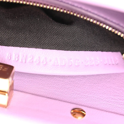 Nappa Stacked Bar Mini Peekaboo Iconic Satchel Violetta