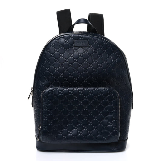 Guccissima Signature Day Backpack Blue