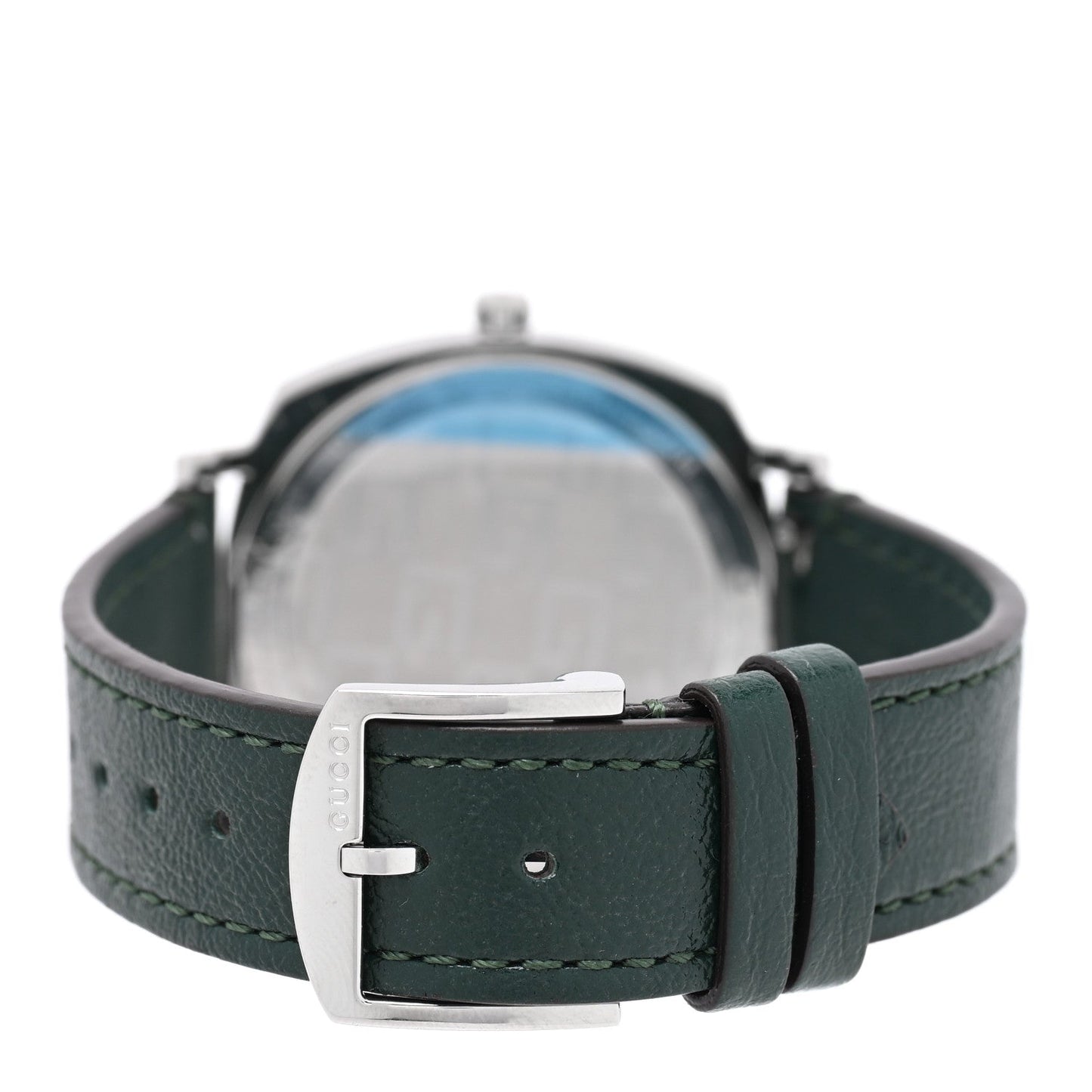 Stainless Steel Calfskin 35mm Grip Quartz Watch Green