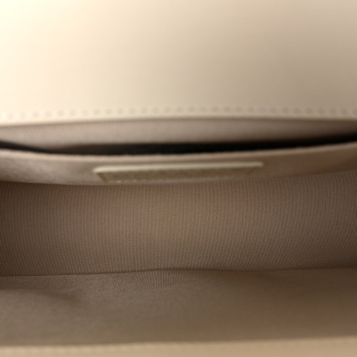 Lambskin Perforated Medium Boy Flap White