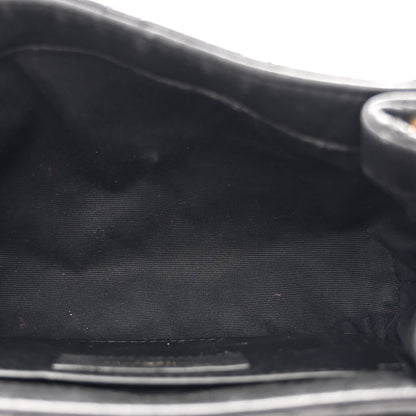 Lambskin Quilted Monogram Mini Nolita Black