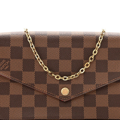 Damier Ebene Pochette Felicie Chain Wallet