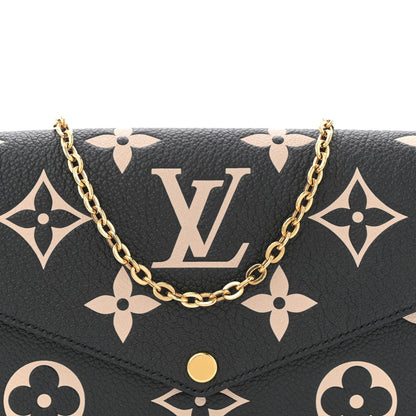 Empreinte Monogram Giant Felicie Pochette Black Beige