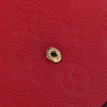 Empreinte Pochette Felicie Chain Wallet Scarlet