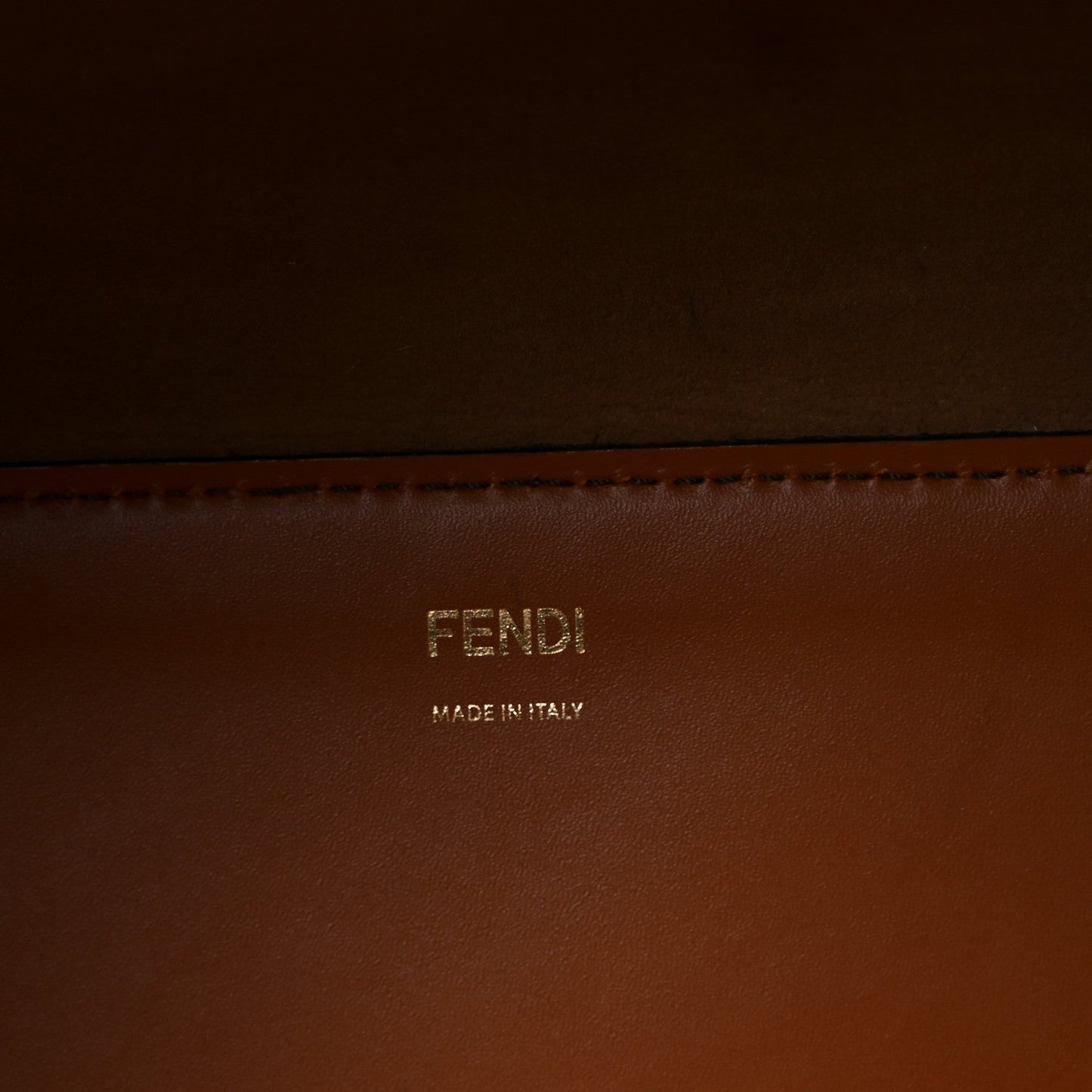 Vitello King Plexiglass Large Fendi Sunshine Shopper Tote Cuoio