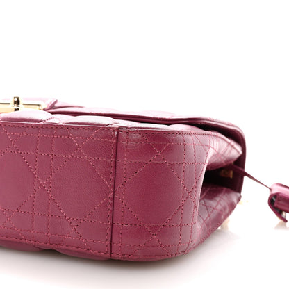 Lambskin Cannage Medium Miss Dior Flap Fuchsia