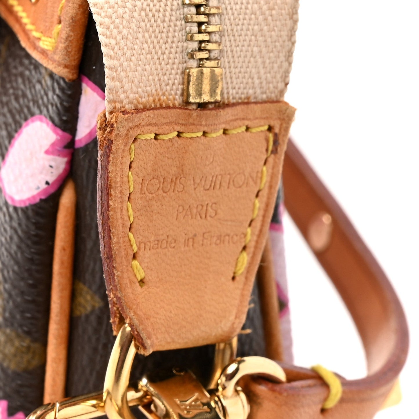 Monogram Cherry Blossom Pochette Accessories Brown