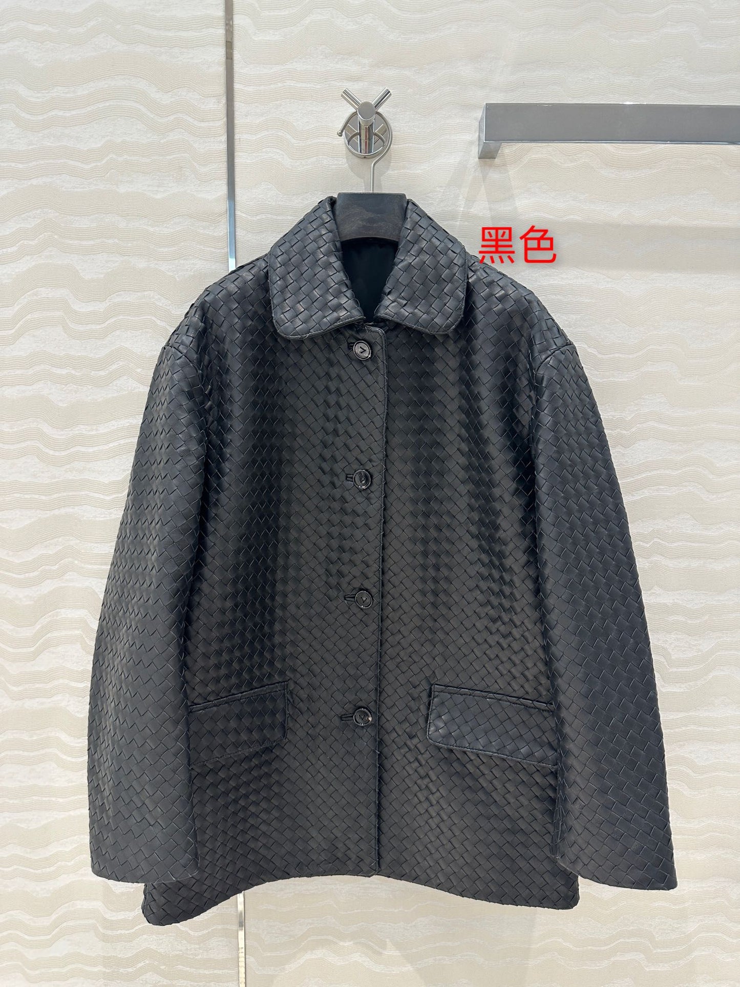 BV Jacket in Dark Brown Lambskin