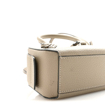 Taurillon Soft Nano Cool Box Satchel Tourterelle Ivory