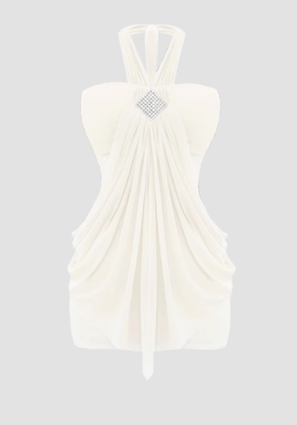 2025 Pure Desire Pleated Waist-hugging Hip-hugging Short Skirt R1254