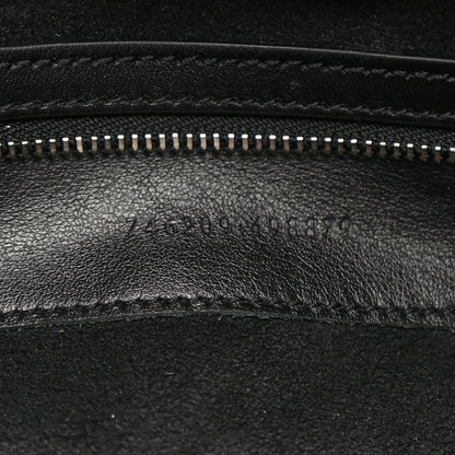 Calfskin Quilted Large Deco Tote Bag Black