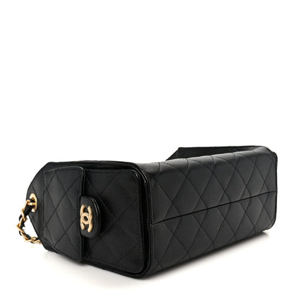 Caviar Quilted Mini Chanel 25 Handbag Black