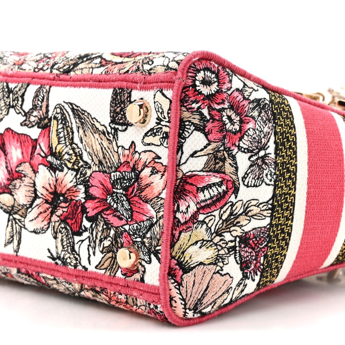 Canvas Embroidered Butterfly Print Medium Lady D-Lite Multicolor