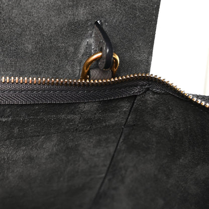 Grained Calfskin Nano Belt Bag Grey