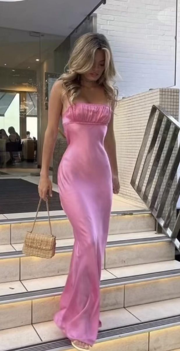 Backless Sapaghetti Straps Long Prom Gowns Prom Dresses