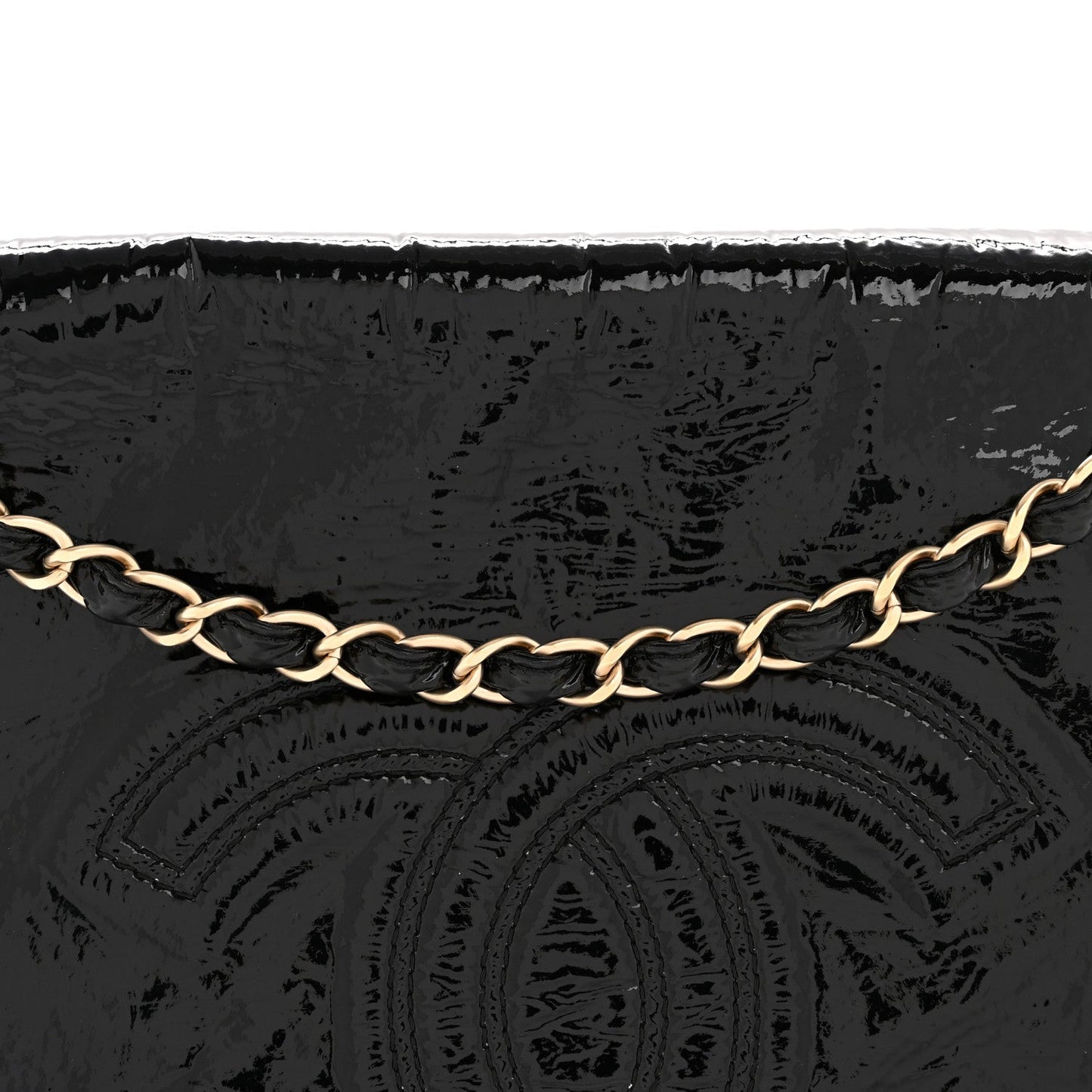 Vinyl Medium Rock and Chain Flap Black