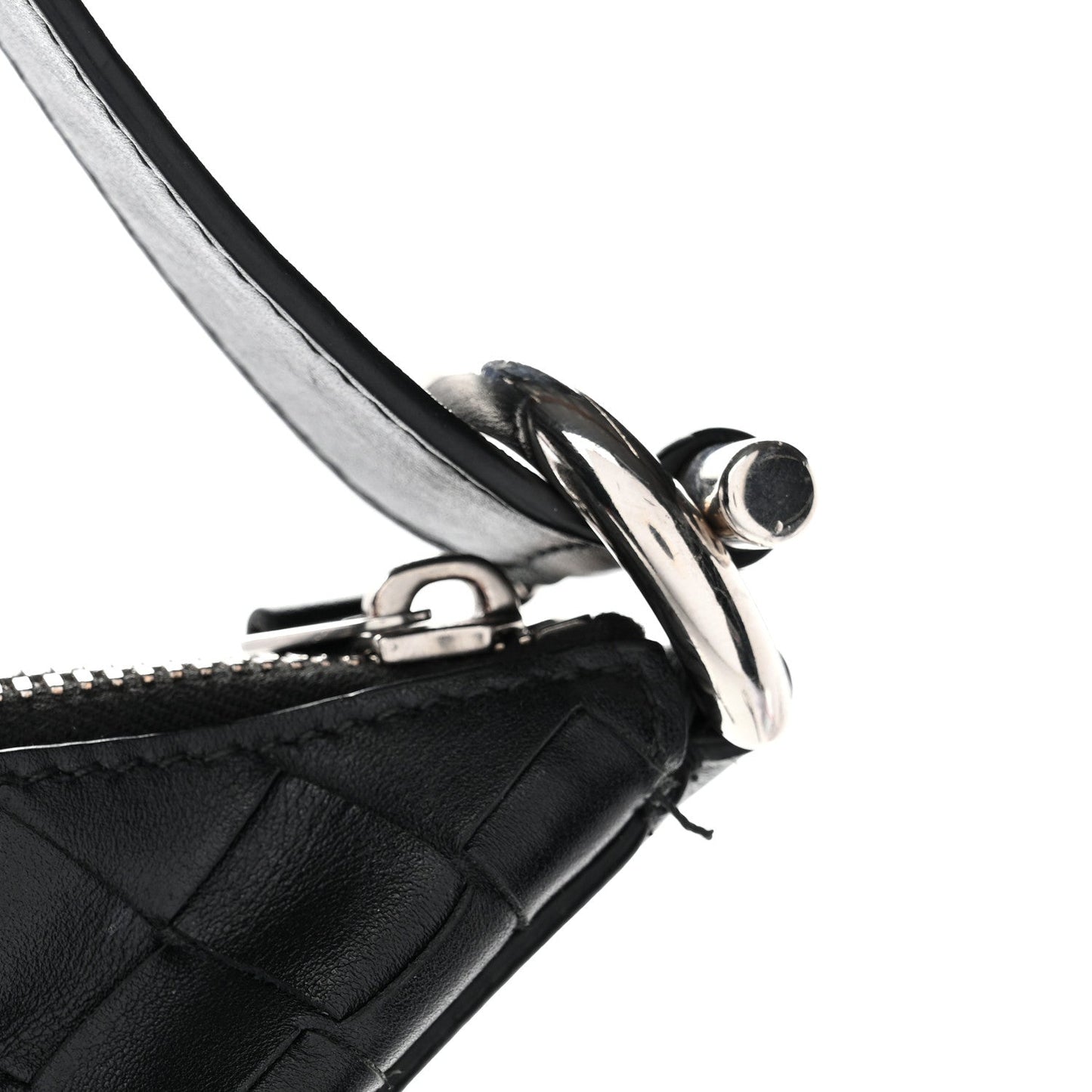 Calfskin Intrecciato Virgule Black