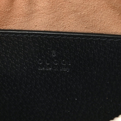 GG Supreme Monogram Textured Dollar Calfskin Web Mini Ophidia Shoulder Bag Beige Blue