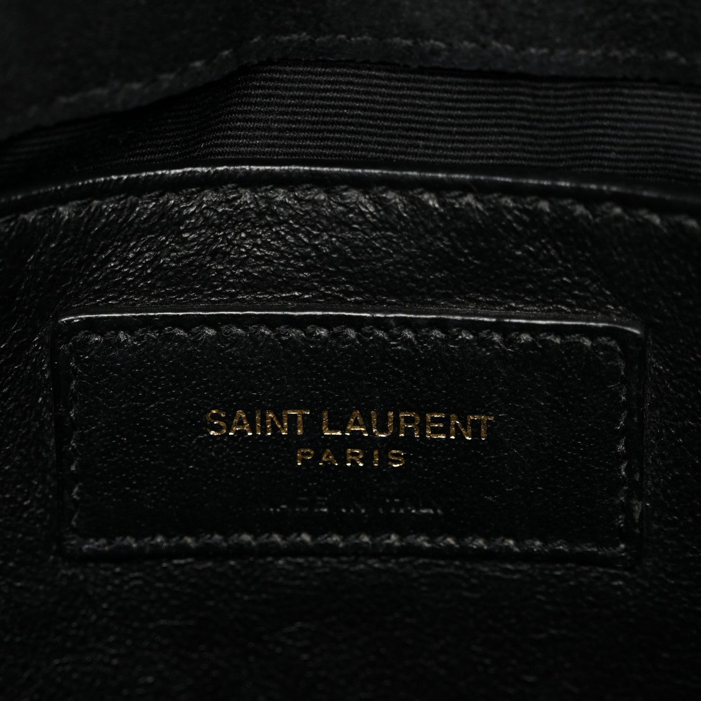 Patent Y Quilted Monogram Small Loulou Chain Satchel Black