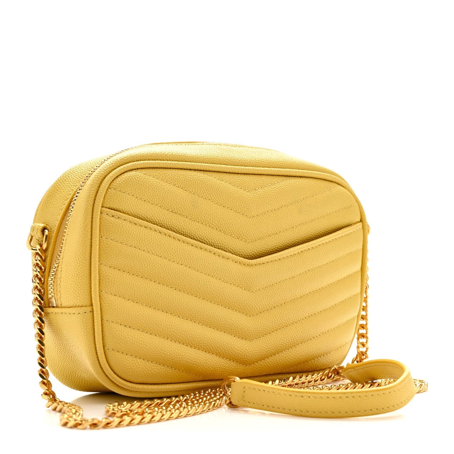 Grain De Poudre Matelasse Monogram Mini Lou Camera Bag Sunflower