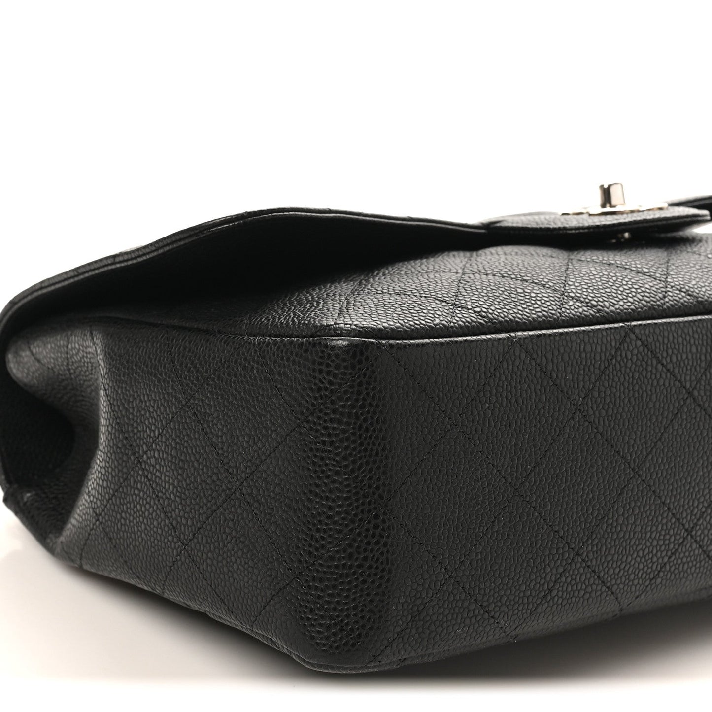 Caviar Quilted Jumbo Single Flap Black