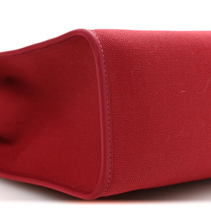 Vache Hunter Toile Herbag Zip 31 PM Rouge Grenat Natural