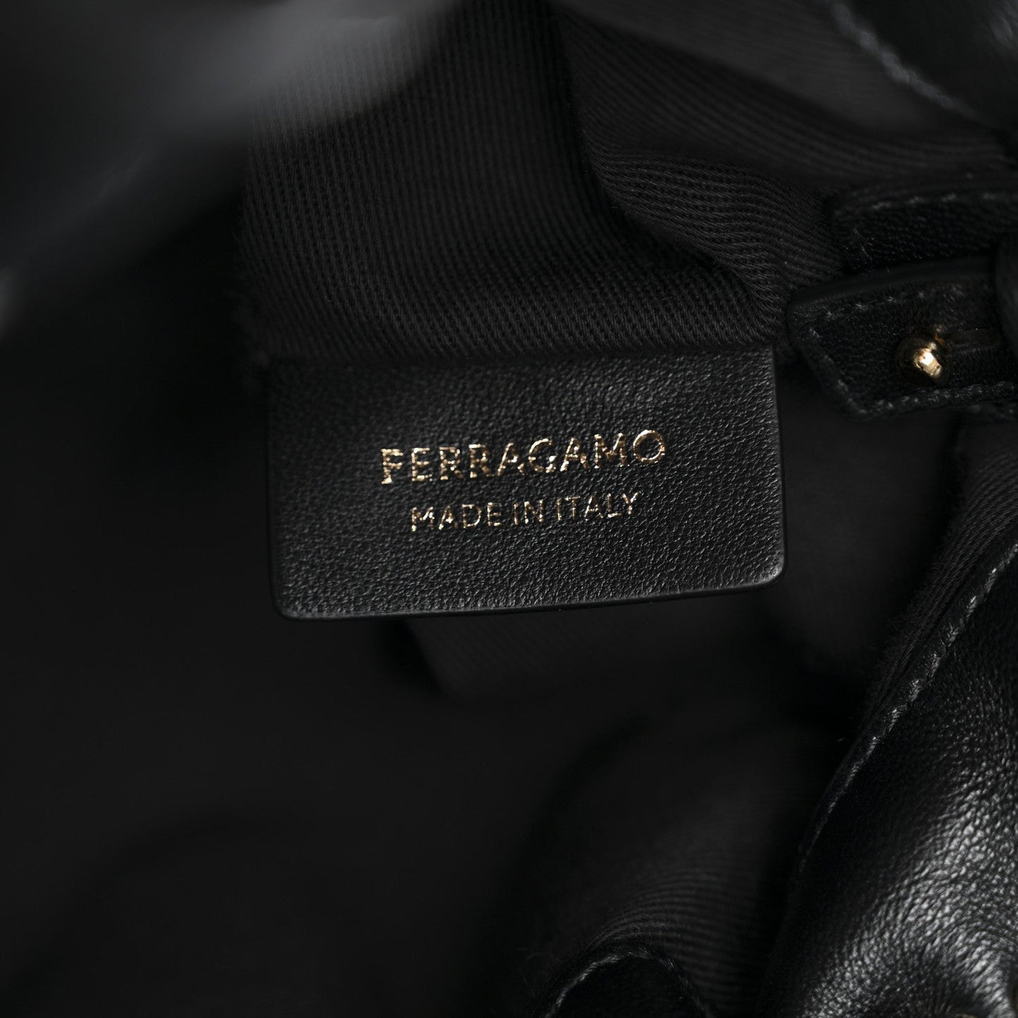 Nappa Small Soft Bag Black
