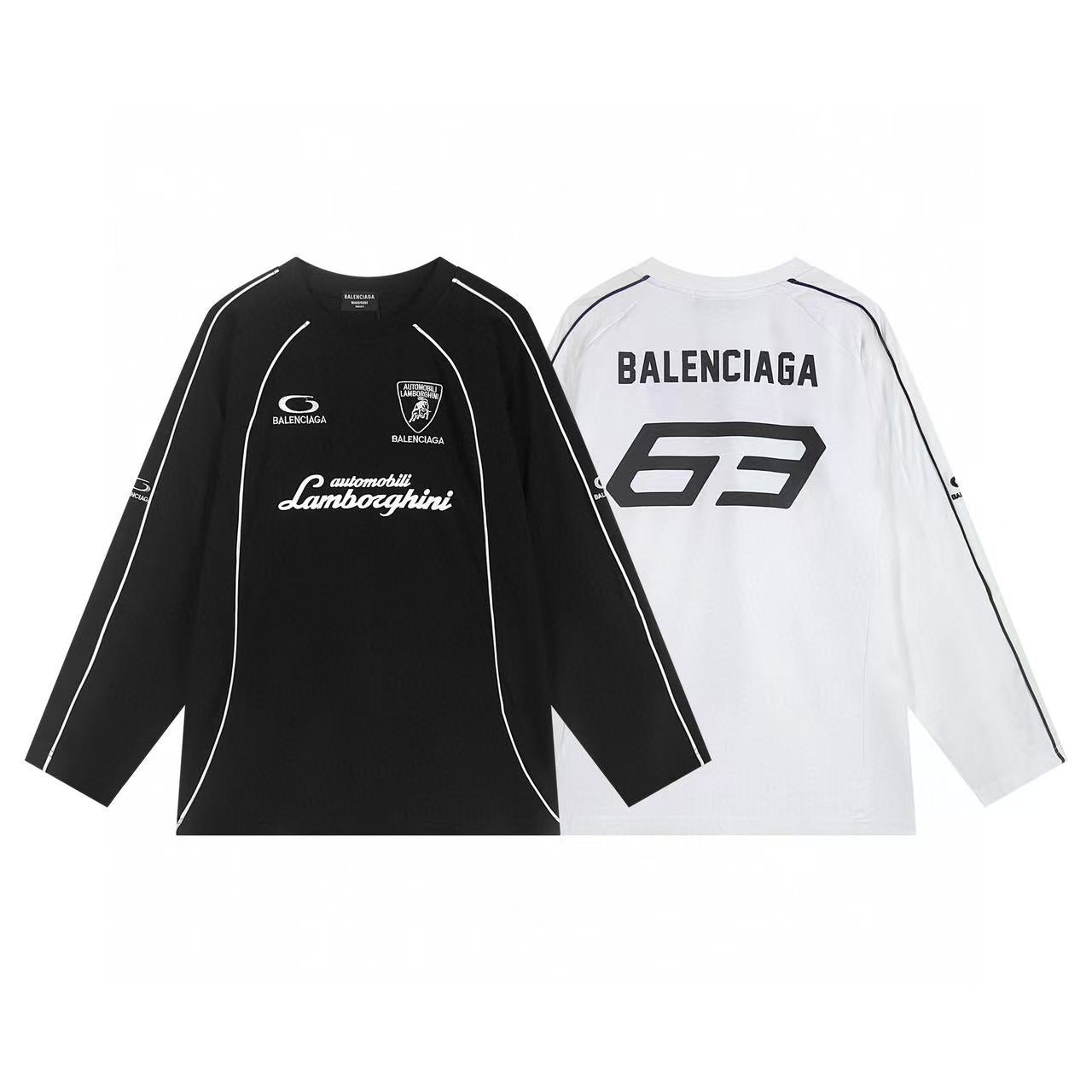 Balenciaga Automobili Lamborghini Soccer T-shirt Cotton