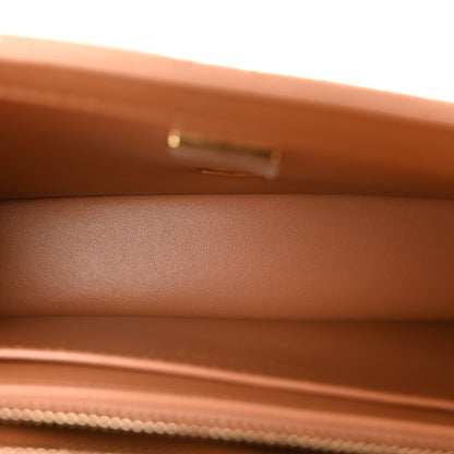Lambskin Quilted Small CC Crush Flap Brown