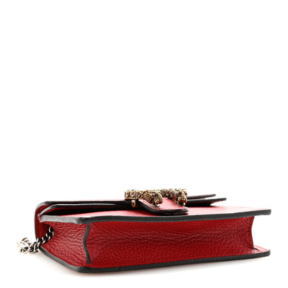 Calfskin Super Mini Dionysus Shoulder Bag Hibiscus Red