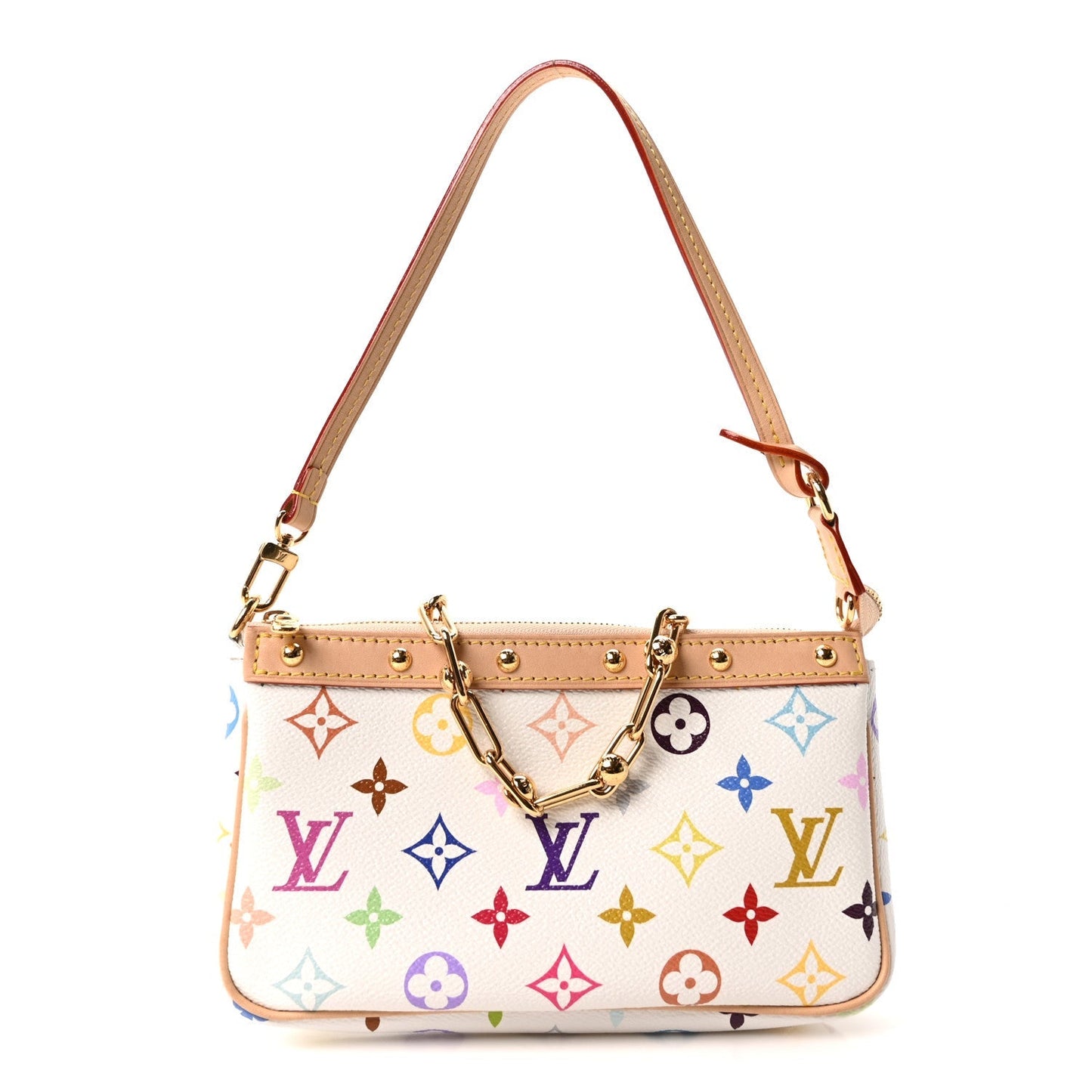 LV X TM Monogram Multicolor Pochette Accessories White