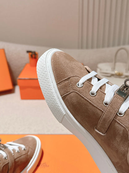 HM Day Sneakers Coffee Brown Suede 577516