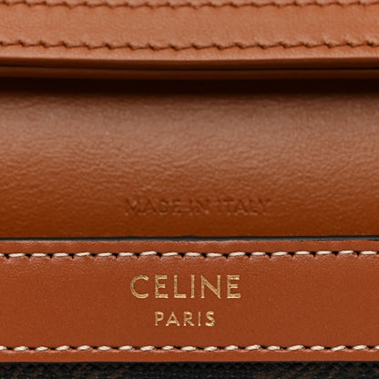 Triomphe Canvas Calfskin Margo Wallet on Chain Tan