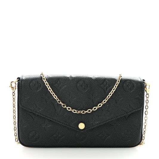 Empreinte Pochette Felicie Chain Wallet Black