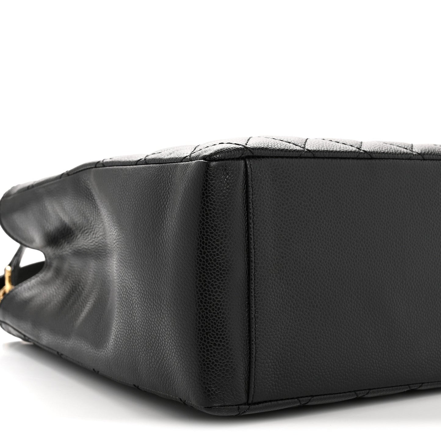 Caviar Quilted Grand Shopping Tote GST Black