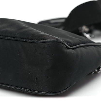 Re-Nylon Saffiano Re-Edition 2005 Shoulder Bag Black