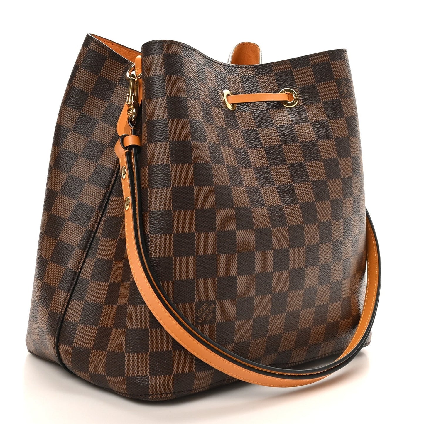 Damier Ebene Neonoe MM Safran
