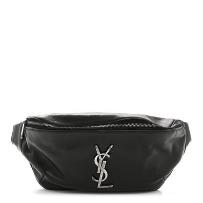 Calfskin Monogram Belt Bag Black