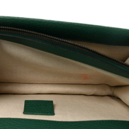 Pebbled Calfskin Small Dionysus Shoulder Bag Emerald