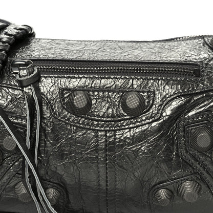 Agneau Arena Le Cagole Cylinder Bag Steel Grey