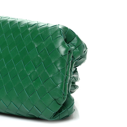 Nappa Maxi Intrecciato The Pouch Oversized Clutch Racing Green