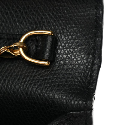 Vitello Cruise F is Fendi Bi-Color FF 1974 Embossed Medium Envelope Wallet On Chain Black Maya