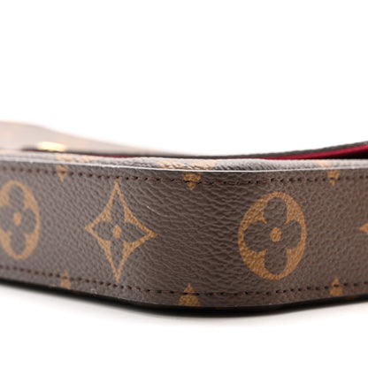 Monogram Pochette Felicie Chain Wallet Fuchsia