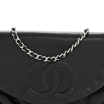 Caviar Half Moon Wallet On Chain WOC Black