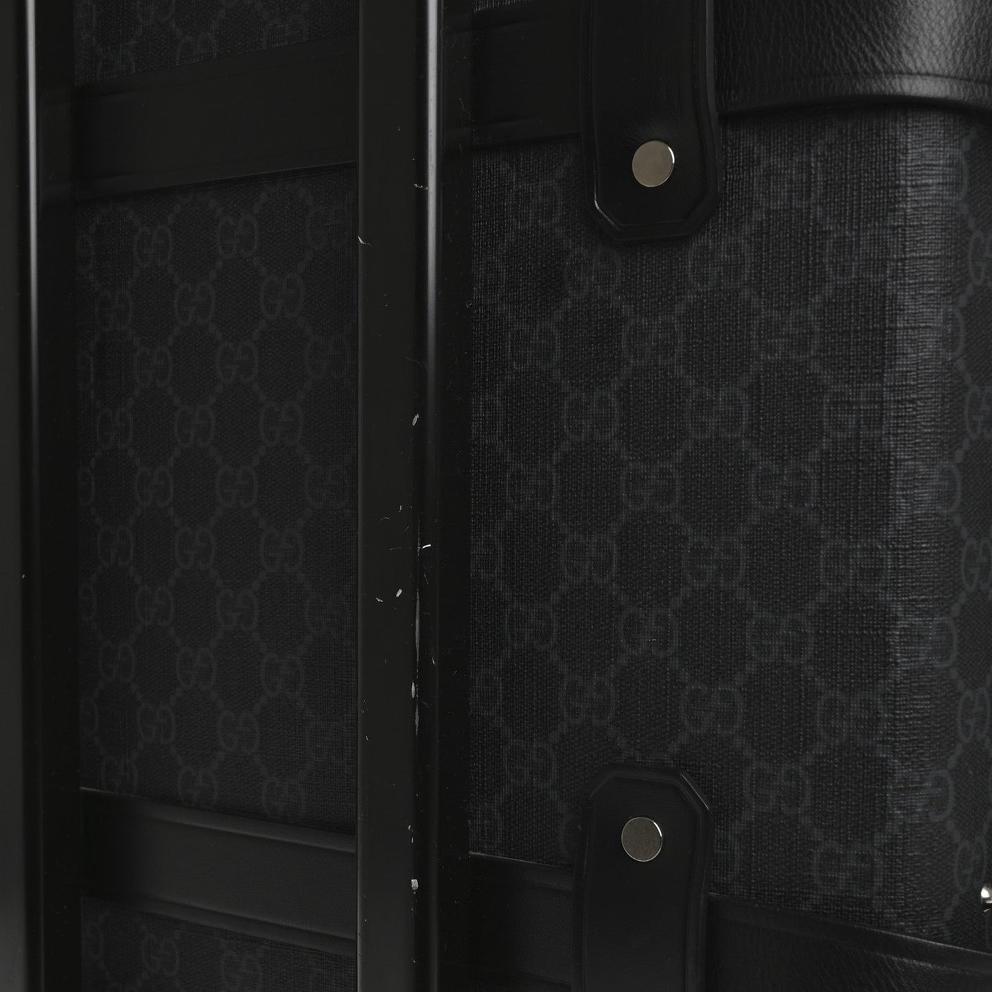 GG Supreme Monogram Globe-Trotter Carry-On Black